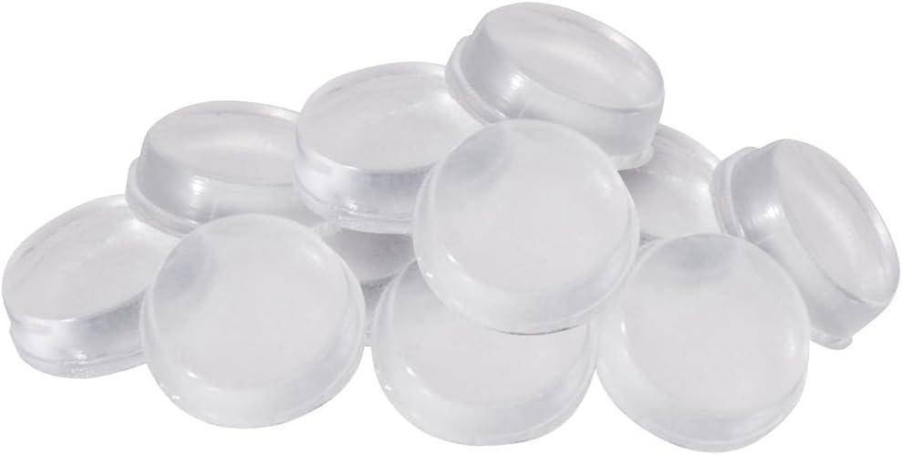 SoftTouch 12 Pack 1/2" Clear Self-Adhesive Bumper Pads - Cabinet & Furniture Protectors for Walls, Floors & Surfaces - Noise Reducing, Scratch Preventing Pads for Decor & Appliances