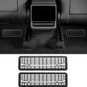 Rear Under Seat Floor Air Vent Cover Accessories for Tesla Model Y Juniper 2025 2026 Accessories - Air Condition Outlet Grille Protector Flow Vent Grille Protection (Upgraded version 2PCS)