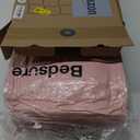 Bedsure Twin XL Comforter Set - Extra Long 5 Pieces Dorm Bedding Sets, Pinch Pleat Pink Bed in a Bag with Comforter, Sheets, Pillowcase & Sham