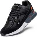 FitVille Extra Wide Walking Shoes for Men Wide Width Sneakers for Flat Feet Heel Pain Relief - Rebound Core, 14 XX Wide