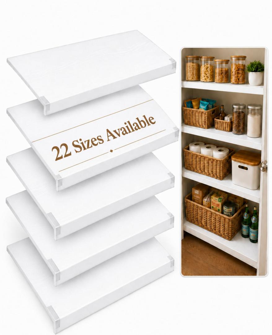 Wire Shelf Covers for Pantry Wire Rack Covers for Shelves 26" Wx16 D-5PCS