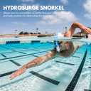 Sporti Unisex-Adult Swim Training Snorkel Swimming Lap, Silicone Mouthpiece