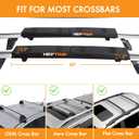 HEYTRIP Roof Rack Pads 30" Aero Crossbar Pads for Kayak/Surfboard/SUP/Canoe with 15FT Tie-Down Straps and Storage Bag, Use with Roof Rack (With Straps)