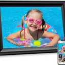Digital Picture Frame, 10.1 Inch WiFi Photo Frame Electronic, IPS HD Display Touch Screen,16GB Storage, Wall Mountable, Auto-Rotate, Share Photos and Video via Uhale App (Inky Black)