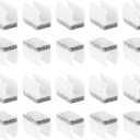 uxcell 20 Pcs Chair Legs Tips Caps with Felt Pads, U Shaped Chair Tube Floor Protectors, Furniture Protector Feet Glides, Fitting 14mm Metal Tube Legs, White, Gray Pad