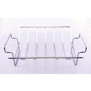 VBOYL Compatible with Multiple Grills - Ideal for Large & Extra-Large Big Green Egg, 18" & Up Kamado - Stainless Steel Barbecue Rack - Rib & Turkey Roasting Rack & Grilling