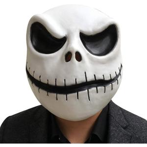 CAFELE Scary Skeleton Mask Skull Barrel Mask Skeleton Head for Adult Halloween Cosplay Costume Props (open mouth)