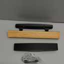 Patio Sliding Door Handle Set, Perfect Replacement Mortise Style Wood Handle Set Fits Door Thickness from 1-1/2" to 1-3/4", 3-15/16" Screw Hole Spacing, Non-Keyed, Black