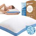 Side and Back Sleeper Pillow for Neck and Shoulder Pain Relief - Shredded Memory Foam Bed Pillow for Sleeping - 100% Adjustable Fill - Queen Size - Modal Washable Case. Extra Fill Included
