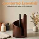 Wooden Paper Towel Holder, for countertop Decoration, Holds Mega Roll., 30 cm × 21 cm