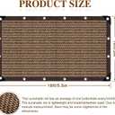 80% Sunblock Shade Cloth Net Resistant - 10x18Ft Garden Shade Mesh for Plant Cover, Greenhouse, Chicken Coop, Kennels, Tomatoes Plants