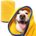 PETHROOM Ultra Absorbent Pet Towel | Quick-Drying, Soft Microfiber Dog & Cat Bath Towel | Lightweight, Durable, Fast Water-Soaking | Ideal for All Breeds (Large) 23.6" x 47.2"