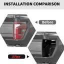 RT-TCZ Smoked Black Tail Light Lamp Cover Guard Trim Decoration Exterior Accessories for Ford F150 Raptor 2024 2025