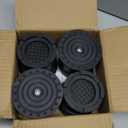 4Pcs Anti Vibration Pads for Washing Machine, Adjustable Height Stops Washer Dryer Moving, Prevents Noise, Vibration Transfer, Antivibration Stabilizer Support Feet with Suction Cup Bottom (Grey)