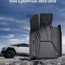 3W Floor Mats Set for Tesla Cybertruck 2023 2024 2025 2026, All Weather Protection Waterproof Frunk & Rear Cargo Liners, Custom TPE Cargo Trunk Accessories Mats for Tesla, Black