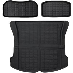 Compatible with Tesla Model 3&Model Y 2020-2024 Highland XPE Floor Mats,LHD&RHD All Weather Waterproof Anti-Slip Trunk Mats Cargo Liner(M3 20-23 Trunk)