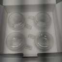 BTaT- Double Walled Stackable Glass Coffee Mugs, 8 oz, Set of 4, Glass Coffee Cups with Handle, Insulated Clear Coffee Mug for Hot and Cold Beverages, Cappuccino, Latte, Tea, Americano