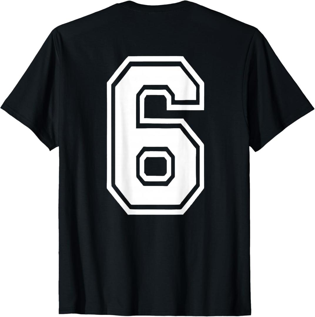 67 Six Seven Meme Matching Halloween Costume (On Back) T-Shirt, Black 