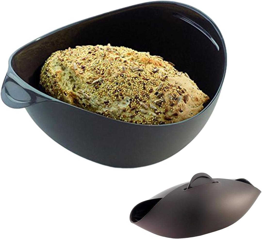 Silicone Loaf Pan with Steam Circulating Design, Non-Stick Baking Mold for Bread, Baguettes, Quiche & Meatloaf, Space-Saving & Dishwasher Safe