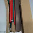 10 Pieces Kwanzaa Kinara Candles Set Flameless Battery Operated Kwanzaa LED Taper Candles with Candle Holder Wooden Wine Goblet Bamboo Table Mat for Kwanzaa Celebration Decoration