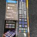 UltraPro Backlit One Touch Instant Pairing Replacement Remote Pre-Programmed for Samsung, Sony, LG, Vizio, Roku TV 2 Device 80830, Black