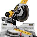 DEWALT Miter Saw, 12 Inch Double Bevel Sliding Compound Miter Saw, Blade Wrench and Material Clamp, Increased Crosscut Capacity, Powerful 3800 RPM Motor, Corded (DWS779)