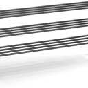 SONGMICS Shoe Rack, 3-Tier Shoe Organizer, Metal Storage Shelf, Upright or Upside Down, for 20-24 Pairs, Stackable, for Entryway, 11.8 x 46.1 x 21.7 Inches, Black ULSA033B01