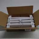 Smartor Skirt Hangers | Pants Hanger with Clips  | Space Saving| Durable| Strong Clips| Pant Hanger for Men| White Hangers Clips for Women Shorts, Jeans, Slacks - 10 Pack