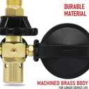 RX WELD Helium Tank Regulator Latex Balloon Filler Valve, CGA-580 Tank, Dual Latex And Foil Ballon Inflator (With Auto Foil Balloon Shut Off Valve)