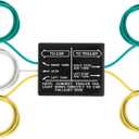 CURT 58240 Non-Powered 3-to-2-Wire Splice-in Tail Light Converter, Not Compatible with LED Lights