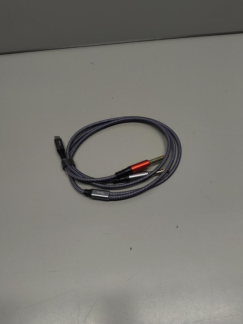 Tisino USB C to 1/4 inch Audio Cable, USB C to Dual TS Mono Cable, 6.35mm TS to Type C Y-Splitter Audio Cable for Smartphone, Tablet, Laptop Link to Amplifier, Mixing Console, Speaker - 3.3 Feet