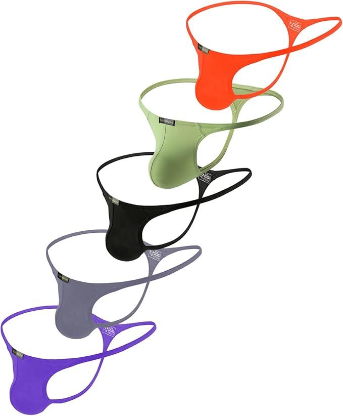 ChaoGii Men's Thong Underwear GString Bulge Pouch Bikini Tback Underwear Low Rise Brief, XL ChaoGii Men's Thong Underwear GString Bulge Pouch Bikini Tback Underwear Low Rise Brief, XL