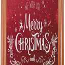 Qilmy Christmas Door Cover Washable High Elastic Fabric Waterproof Front Festive Door Cover For Home, Indoor Outdoor Party Decoration,35 x 79 Inch (Merry Chrismas2)