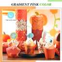 500 Counts Thanksgiving Tulip Cupcake Liners Birthday Party Muffin Cupcake Baking Liners Grease Proof Cake Liner Holders for Fall Christmas Halloween Birthday Party(Leaf)