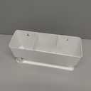 MyGift Hair Tool Organizer, 3-in-1 Metal Hair Dryer Holder, Wall Mounted Blow Dryer Holder, White Bathroom Organizer for Curling Irons, Hair Straighteners, Hair Brush Holder and Hot Tools