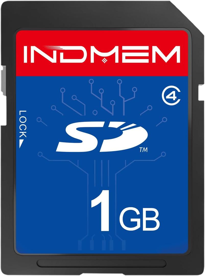 SD Card 1GB Class 4 Flash Memory Cards MLC Stanard Secure Digital Cards Camera Cards, 1GB(1pc)