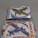 WW2 Military Plane Building Sets Compatible with Lego, Create US F4U & UK Spitfire Fighter Jet Models Toys, Great Army Airplane Aircraft Gifts for Boys Kids (742PCS)