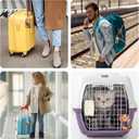 4 x Luggage Tags for Suitcases Funny Leather Carnival Cruise Luggage Tags Cute Travel Name Tags for Cruise Ships Travel Essentials 2 Pack (Flower and Cat)
