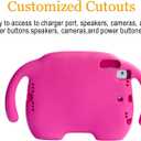 LEDNICEKER Kids Case for iPad Mini 1 2 3 4 5 - Light Weight Shock Proof Handle Stand Kids Friendly for iPad Mini, Mini 5 (2019), Mini 4, Mini 3rd Generation, Mini 2 Tablet - Magenta/Rose