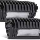 SUPAREE Led RV Lights Exterior, 12 Volt Exterior RV Lights, Led RV Porch Light 750 Lumen Black Lighting Fixture Kit Replacement for RVs Trailers Campers -2 PCS