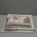 Nxconsu 2Pack Cabinet Shelves Stackable Shelf Organizer Rack Riser for Kitchen Cabinet Pantry Cupboard Counter Countertop Home Organization Storage Space Saver Heavy Duty Metal Nonslip White (8.3D * 16.1W * 7.3H)