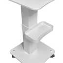 Esthetician Cart, 3 Tier Beauty Rolling Trolley with Rotation Wheels, Aluminum Alloy Tray Rolling Cart for Hair Salon, Spa Salon Beauty Machine Storage