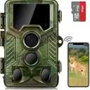 Coolifepro 4K WiFi Trail Camera, Game Camera with 125 Wide Angle, 850nm Clear Night Vision Motion Activated Waterproof, Deer Cam with 0.1s Trigger Speed, for Wildlife Monitoring & Outdoor Security