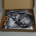 NDakter Bike Locks Heavy Duty Anti Theft, Combo Bike U Lock, 4-Digit Resettable Combination Bicycle Lock, Large U Shaped Ebike Lock with 5Ft Steel Cable for Electric Bike, Escooter, Motorcycle,Door