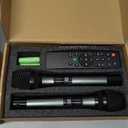Wireless Microphone System Dual UHF Handheld Mics, Cordless Karaoke Microphone System, Bluetooth Microfono Inalambrico 200FT for DJ, Home KTV Set, Meeting, Church, Party, Wedding