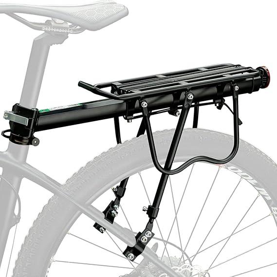 ROCKBROS Rear Bike Rack Quick Release Bike Cargo Rack Luggage Bike Rack Rear Mountain Bike Rack Loads165lbs Capacity