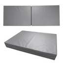 Dynarex Bedside Bi-Fold Foam Floor Mat - Waterproof Safety Floor Mat for Elderly & Hospital Patients - Accident & Fall Prevention Pad, Gray - 24" x 66"