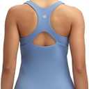 RUNNING GIRL Tank top with Built in Bra for Women,Compression Shirts Crisscross Back Workout Yoga Tops, M