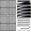 Grill Parts for Brinkmann 810-3660-S, Replacement for Brinkmann 810-3660-S Grates, for Brinkmann Grill 810-3660-S Heat Plate, for Brinkmann 810-3660-S Carry Over Tube, for Brinkmann Burner 810-3660-S