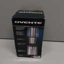 OVENTE Electric Coffee Grinder, 200W Powerful Coffee Bean & Spice Grinder with 2.1 Oz Removable Grinding Bowl, Stainless Steel Blade, Push Power Button, Transparent Lid & Anti-Skid Feet, Silver CG620S